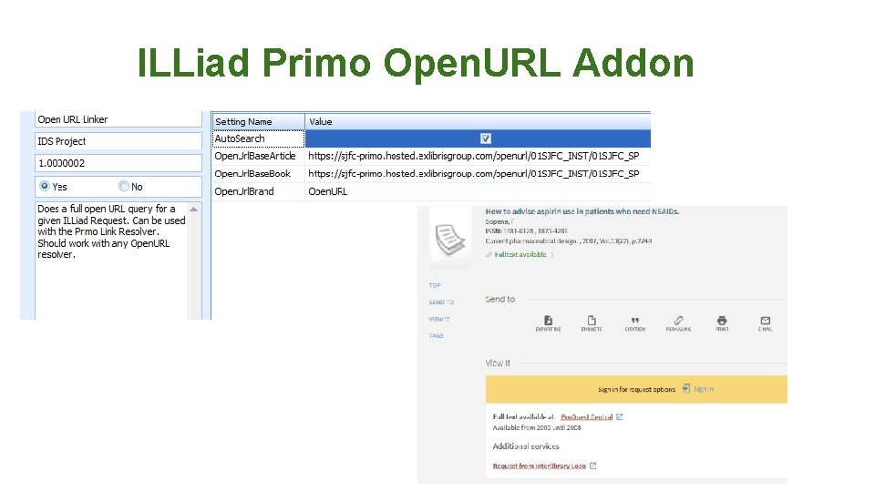 ILLiad Primo Open. URL Addon 