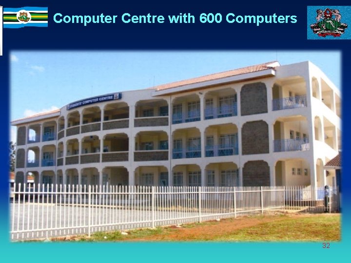 Computer Centre with 600 Computers 32 