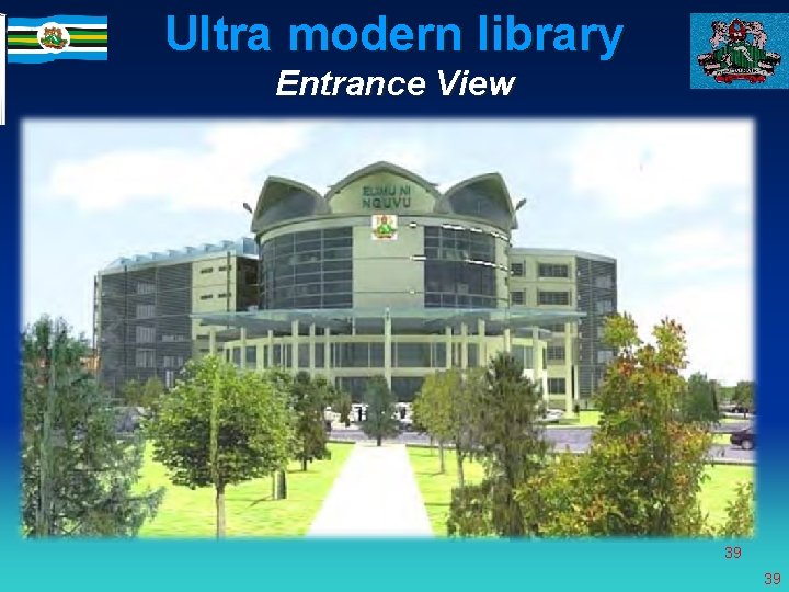 Ultra modern library Entrance View 39 39 