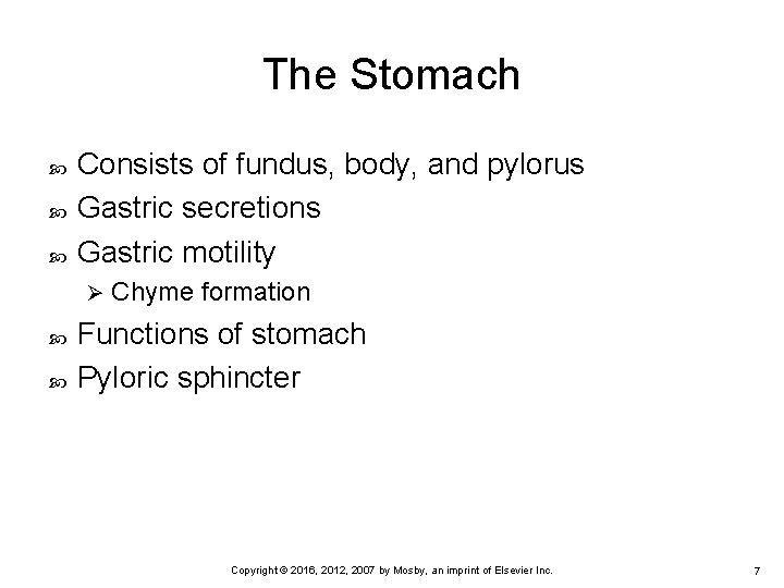 Chapter 3 Digestion Absorption and Metabolism Copyright 2016