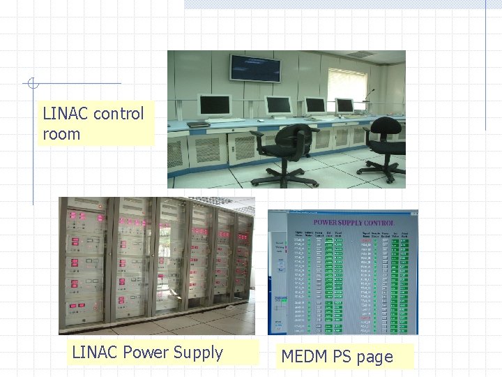 LINAC control room LINAC Power Supply MEDM PS page 