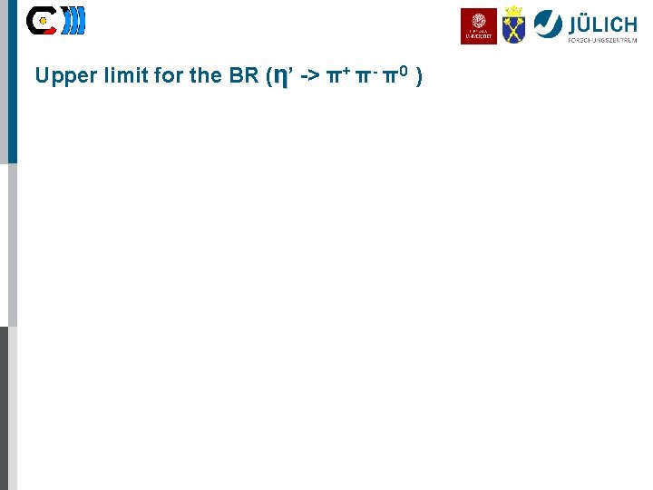 Upper limit for the BR (η’ -> π+ π- π0 ) 