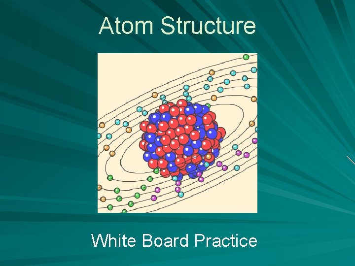 Atom Structure White Board Practice 