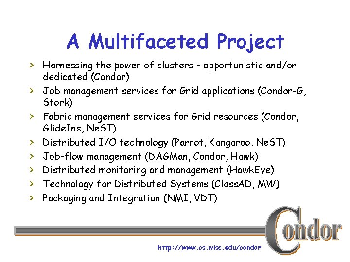 A Multifaceted Project › Harnessing the power of clusters - opportunistic and/or › ›