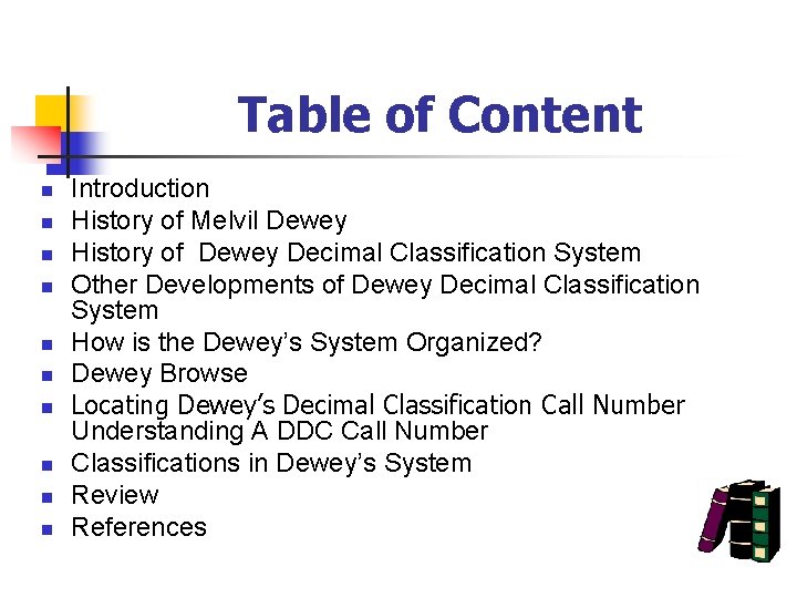 Dewey Decimal Classification System, Round Table Dewey