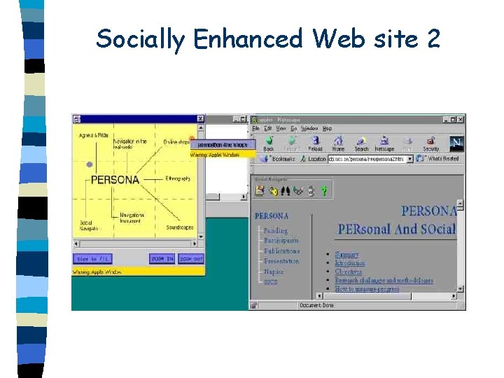 Socially Enhanced Web site 2 