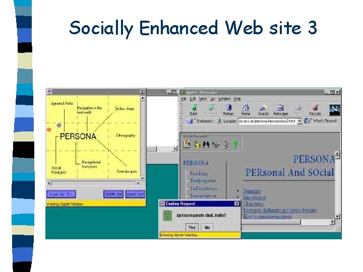 Socially Enhanced Web site 3 