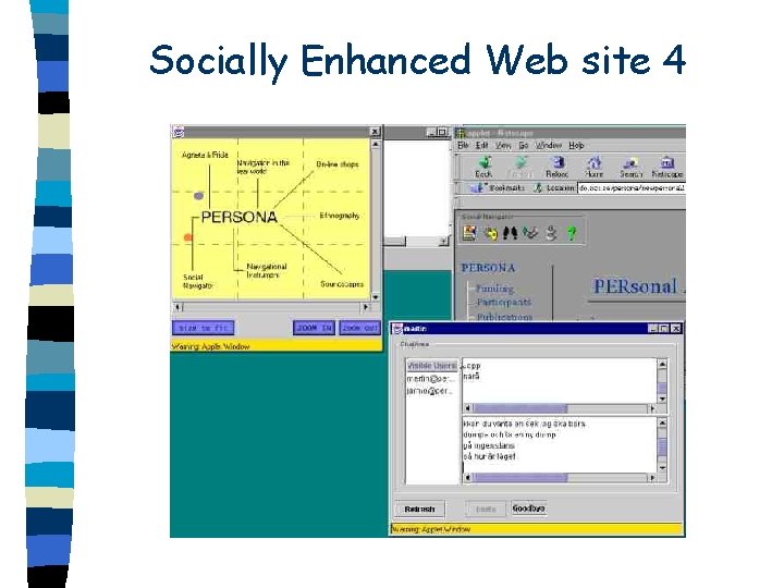 Socially Enhanced Web site 4 