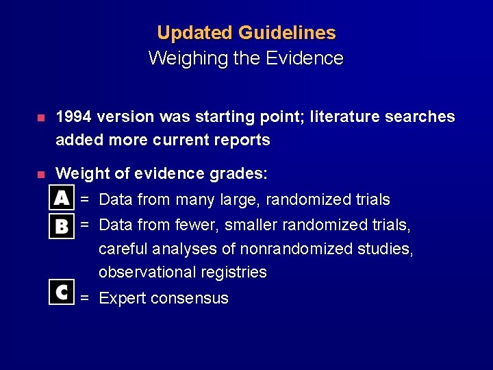 ACCAHA Guidelines for the Management of Patients with