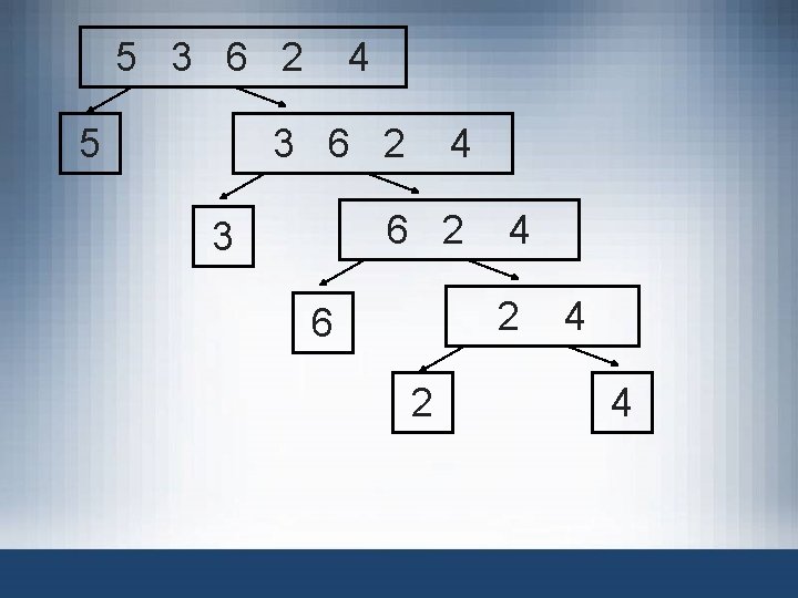 5 3 6 2 5 4 3 6 2 4 6 2 3 4