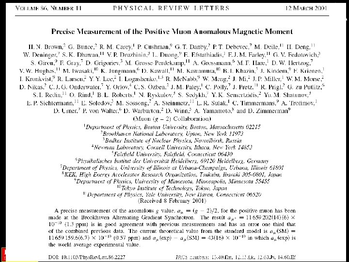 After only 17 years work B. Lee Roberts, Hampton University, 23 March 2007 6