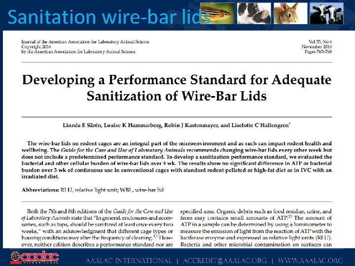 Sanitation wire-bar lids 