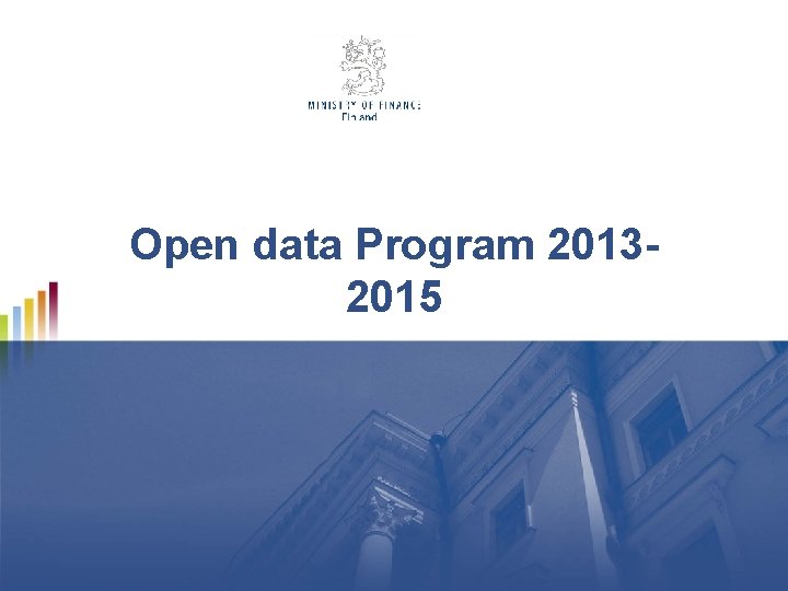 Open data Program 20132015 