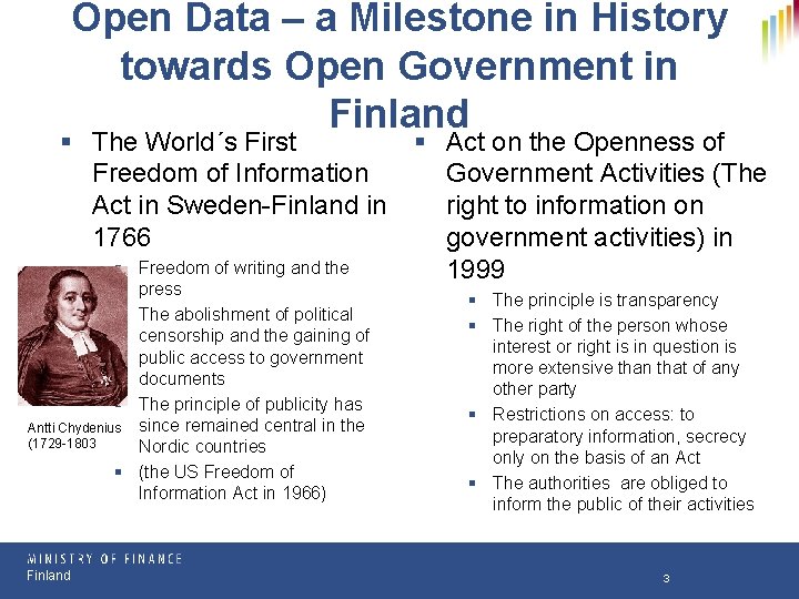 Open Data – a Milestone in History towards Open Government in Finland § The