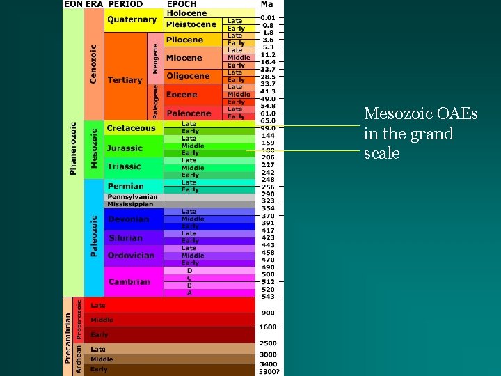 Mesozoic OAEs in the grand scale 