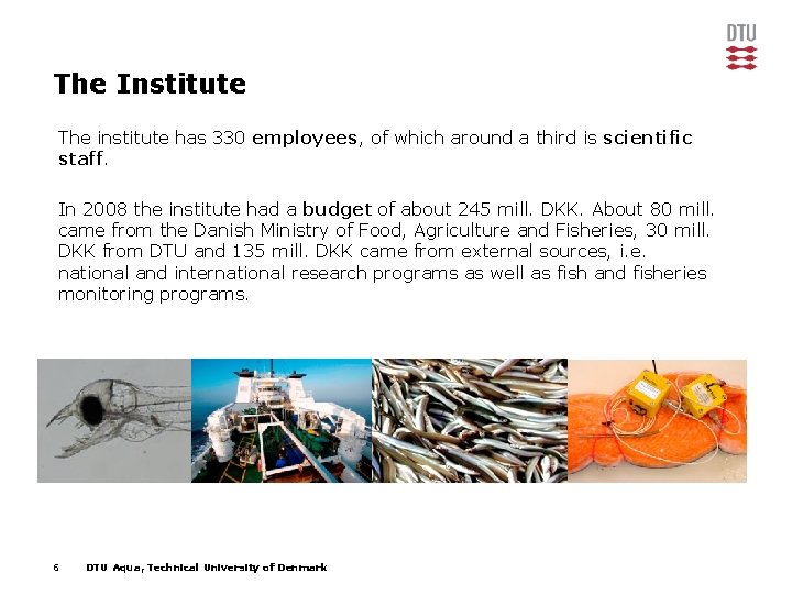 The Institute The institute has 330 employees, of which around a third is scientific