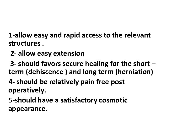 1 -allow easy and rapid access to the relevant structures. 2 - allow easy