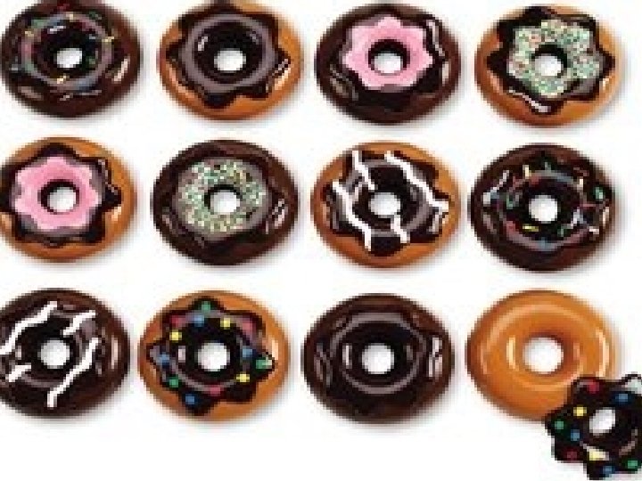 Toppings! • After being Fried, ring Doughnuts are often topped with glazed icing or Toppings! • After being Fried, ring Doughnuts are often topped with glazed icing or