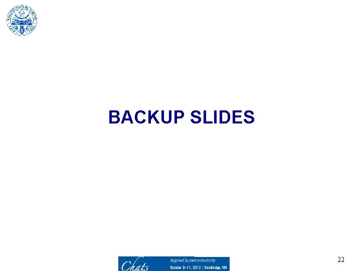 BACKUP SLIDES 22 