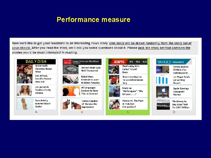 Performance measure 