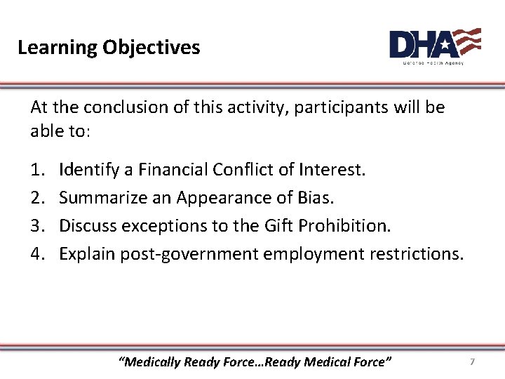 Learning Objectives At the conclusion of this activity, participants will be able to: 1.