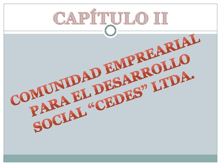 CAPÍTULO II 