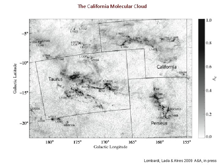 The California Molecular Cloud Lombardi, Lada & Alves 2009 A&A, in press 