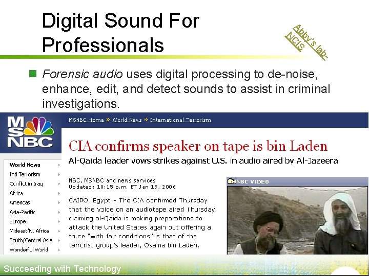 - b la ’s by Ab CIS N Digital Sound For Professionals n Forensic