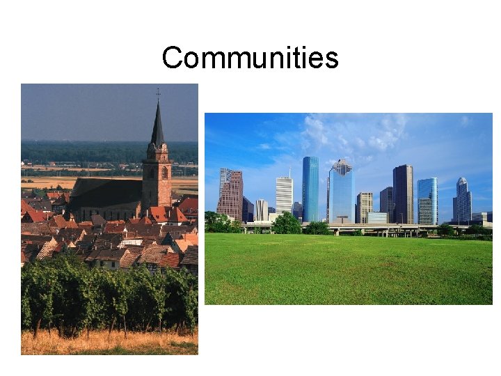 Communities Communities