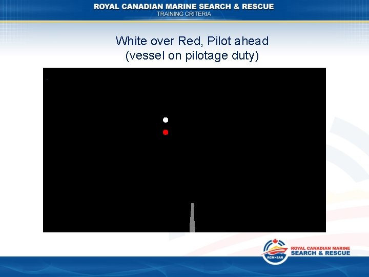 White over Red, Pilot ahead (vessel on pilotage duty) 