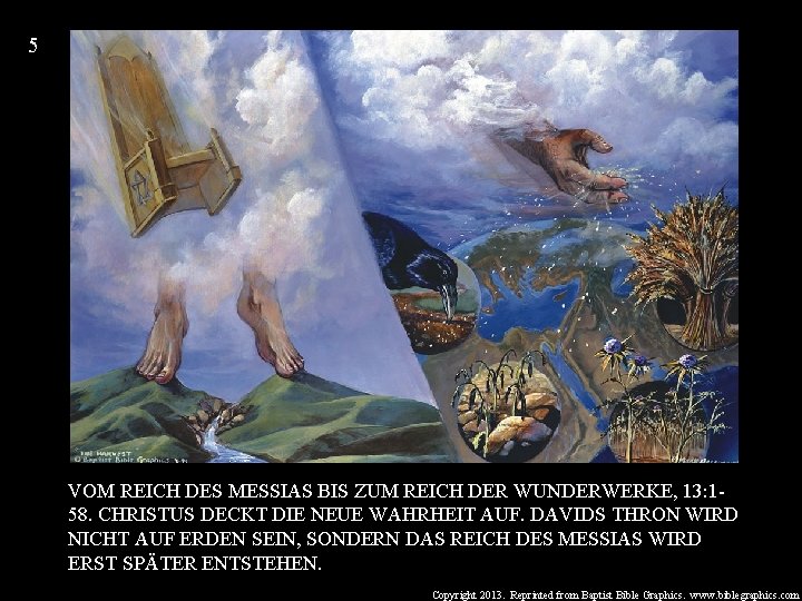 5 VOM REICH DES MESSIAS BIS ZUM REICH DER WUNDERWERKE, 13: 158. CHRISTUS DECKT