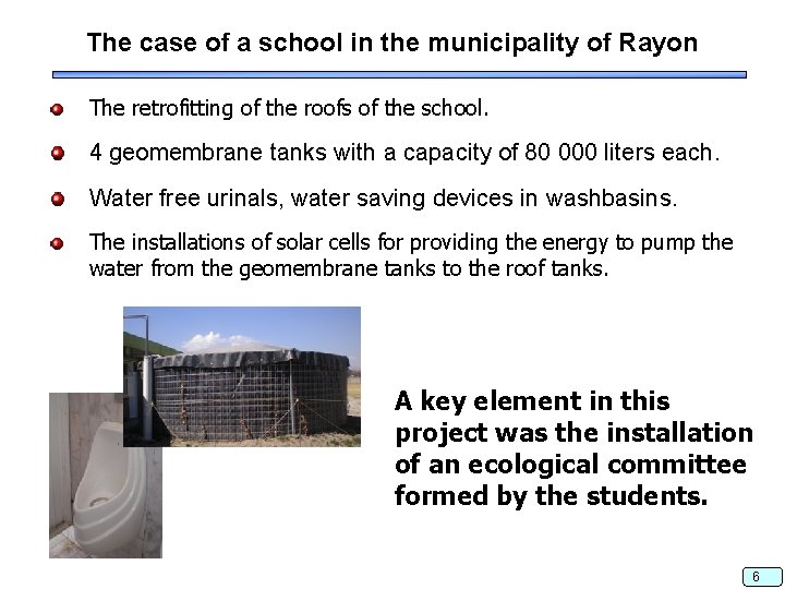 The case of a school in the municipality of Rayon The retrofitting of the