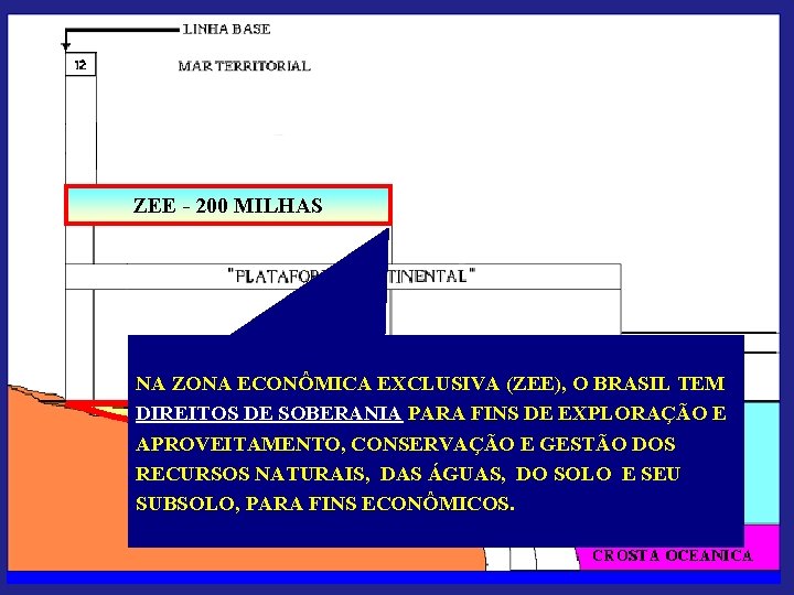 ZEE - 200 MILHAS NA ZONA ECONÔMICA EXCLUSIVA (ZEE), O BRASIL TEM DIREITOS DE