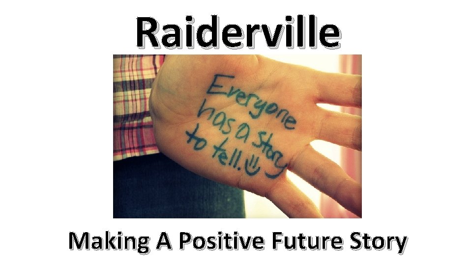 Raiderville Making A Positive Future Story Games of