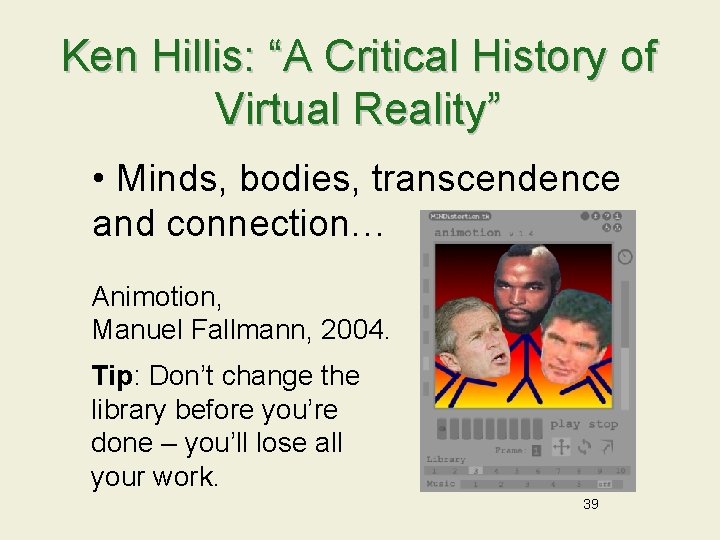 Ken Hillis: “A Critical History of Virtual Reality” • Minds, bodies, transcendence and connection…