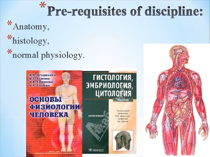 * *Anatomy, *histology, *normal physiology. 