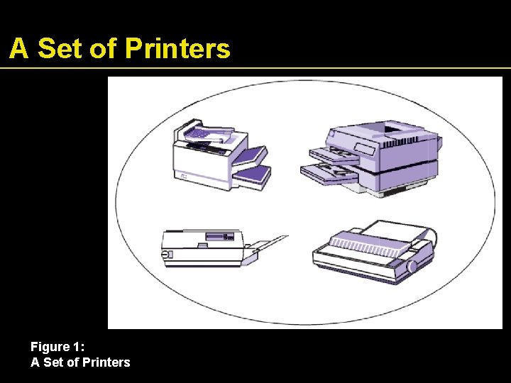 A Set of Printers Figure 1: A Set of Printers 