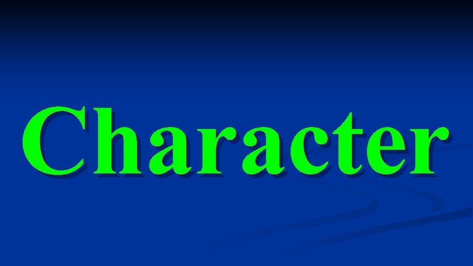 Character 