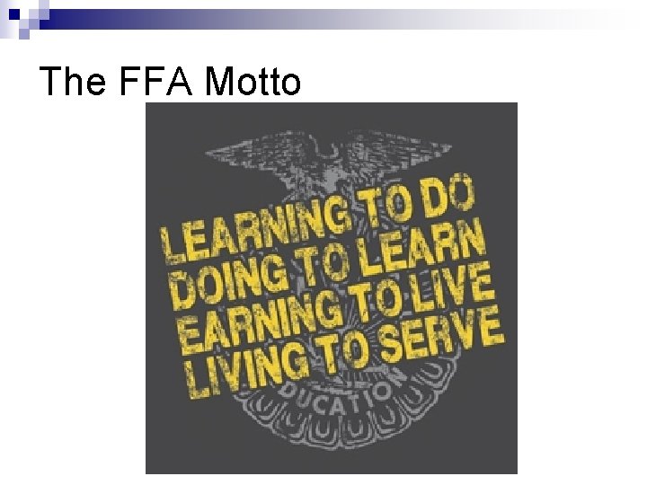 The FFA Motto 