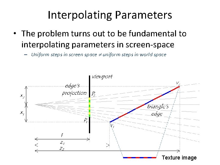 Interpolating Parameters • The problem turns out to be fundamental to interpolating parameters in