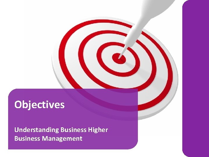 Objectives Understanding Business Higher Business Management 