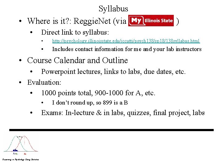 Syllabus • Where is it? : Reggie. Net (via • ) Direct link to