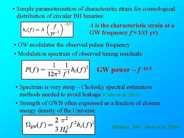  • Simple parameterisation of characteristic strain for cosmological distribution of circular BH binaries: