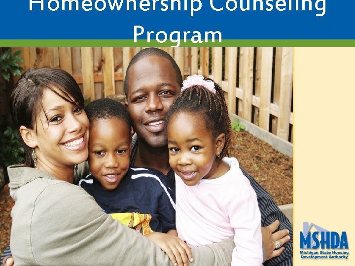 Homeownership Counseling Program 