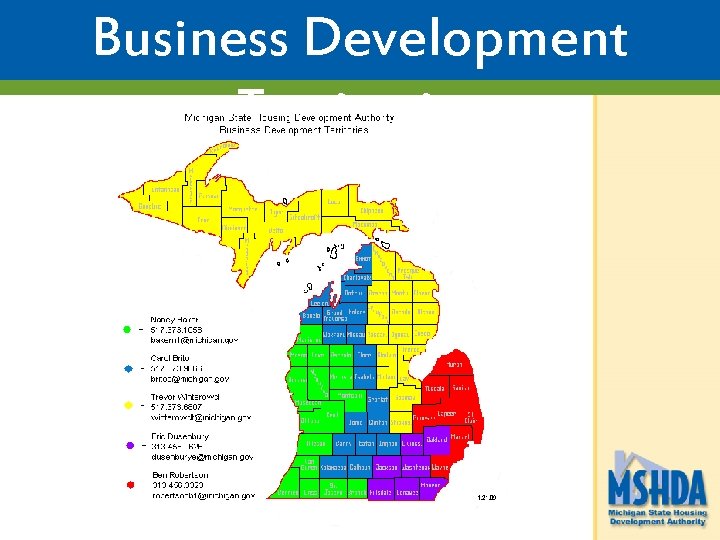 Business Development Territories 