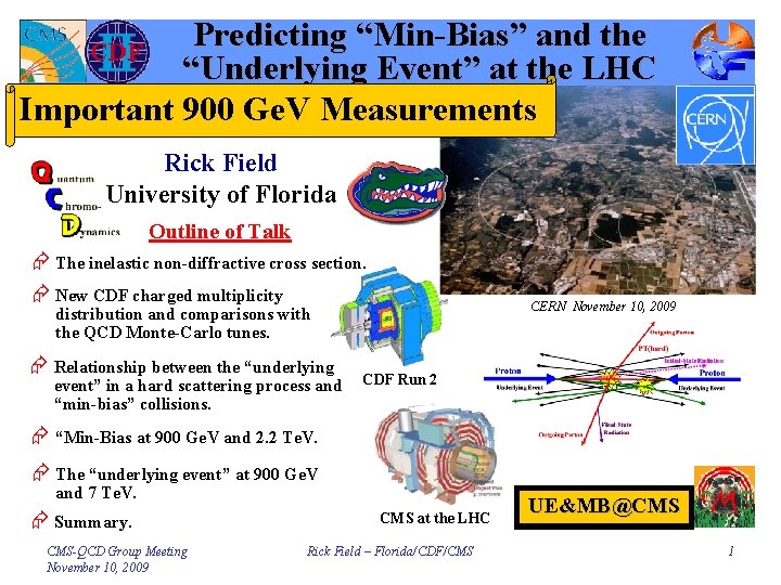 Predicting “Min-Bias” and the “Underlying Event” at the LHC Important 900 Ge. V Measurements