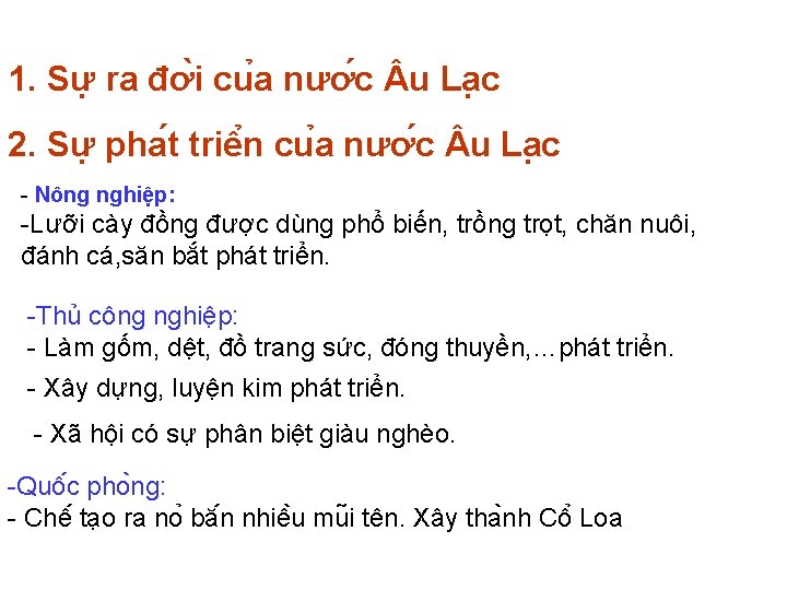 1. Sư ra đơ i cu a nươ c u La c 2. Sư