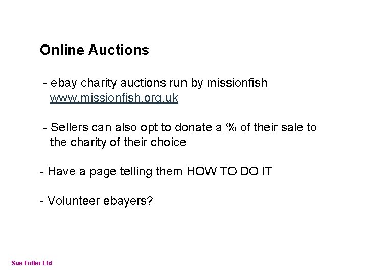 Online Fundraising – How to make it work Online Auctions - ebay charity auctions