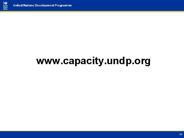 www. capacity. undp. org 34 