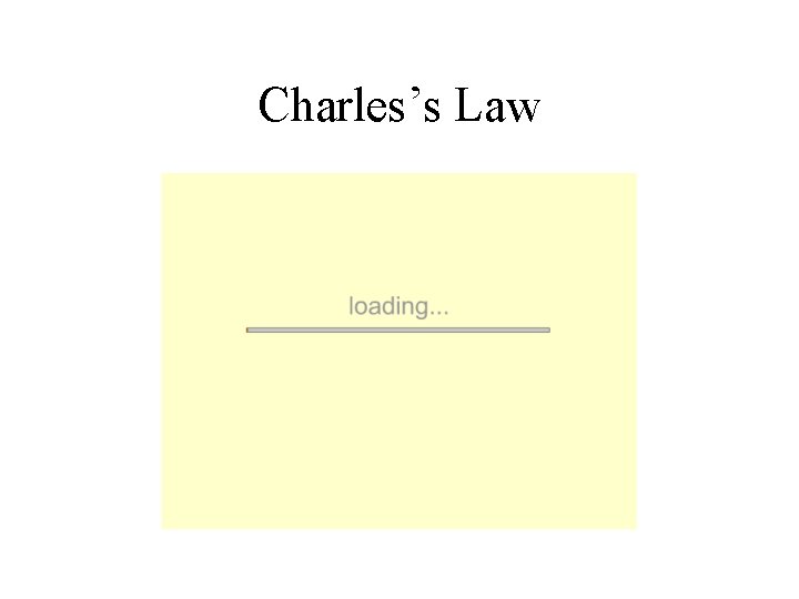 Charles’s Law 